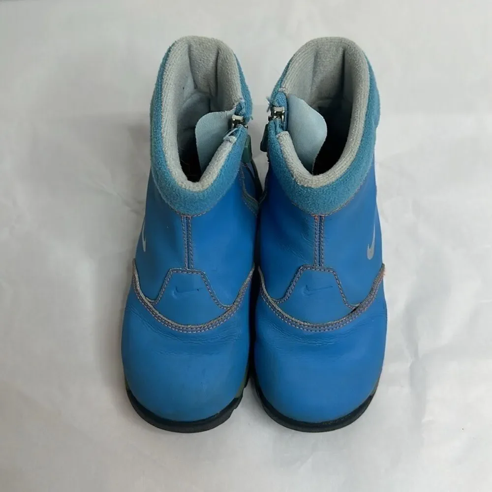 NIKE Watershield Light Blue Water Resistant Ankle Zip Up Rain/Snow Size 10